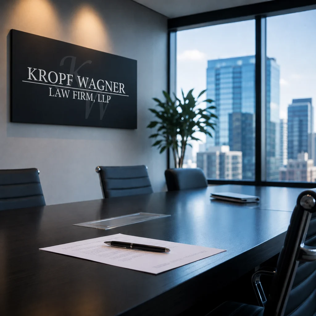 Attorneys receiving recognition at a professional legal event